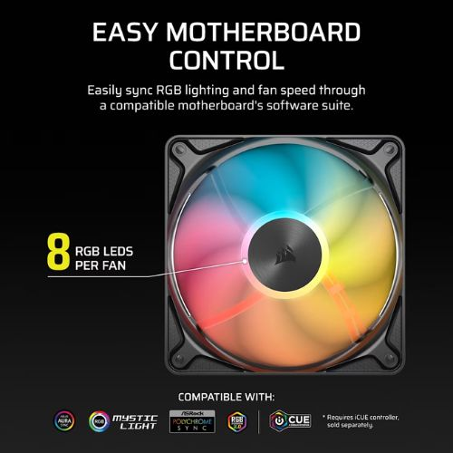 Corsair RS120 II ARGB 120mm Cabinet Fan